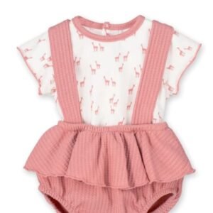 2 PZ ROSA ANTICO CON GIRAFFA(SALOPETTE)